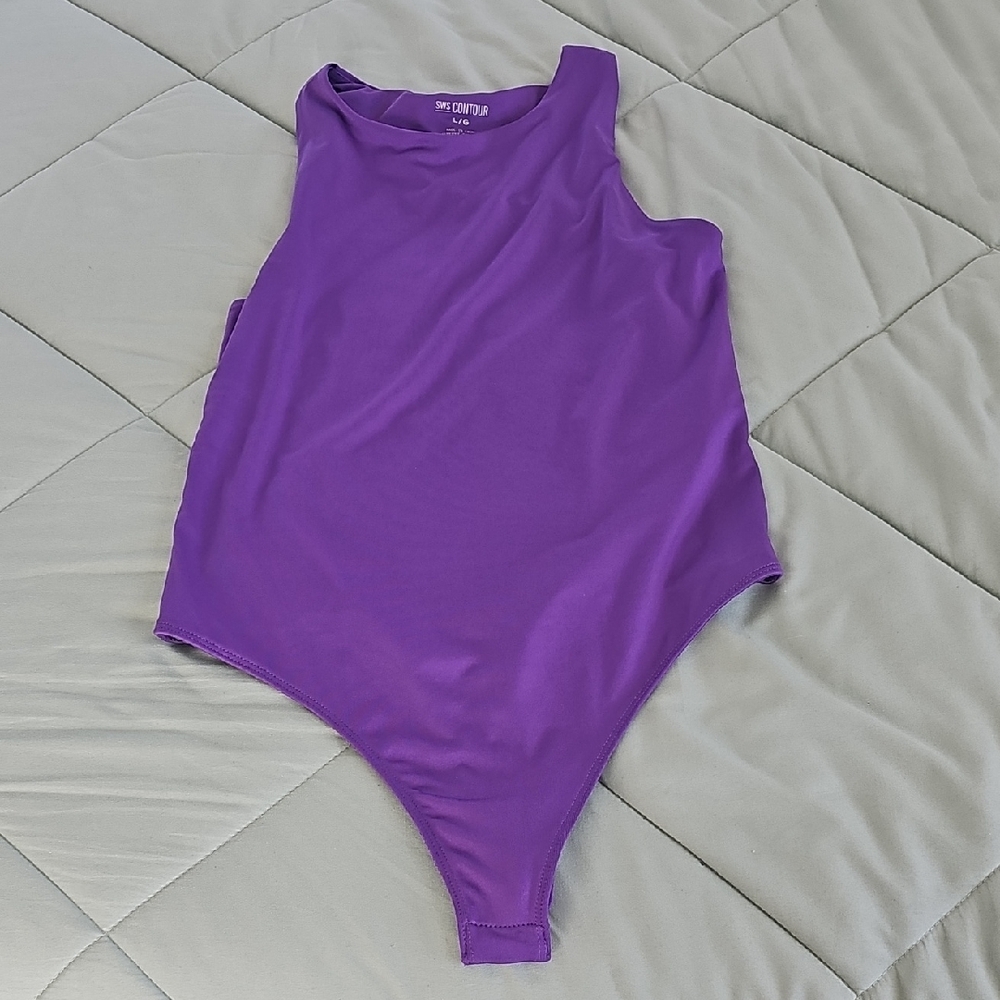 Purple Sleeveless Bodysuit